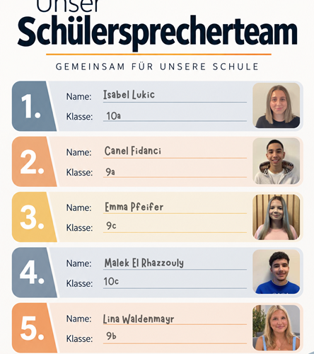 Unser Schülersprecherteam 2026/27